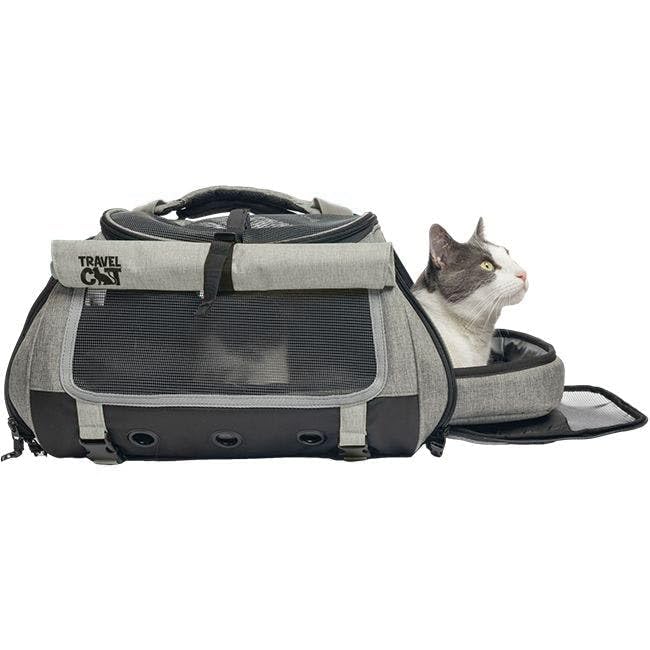 Soft-Sided Cat Carrier Backpack with Shoulder Strap, Up to 30 lb