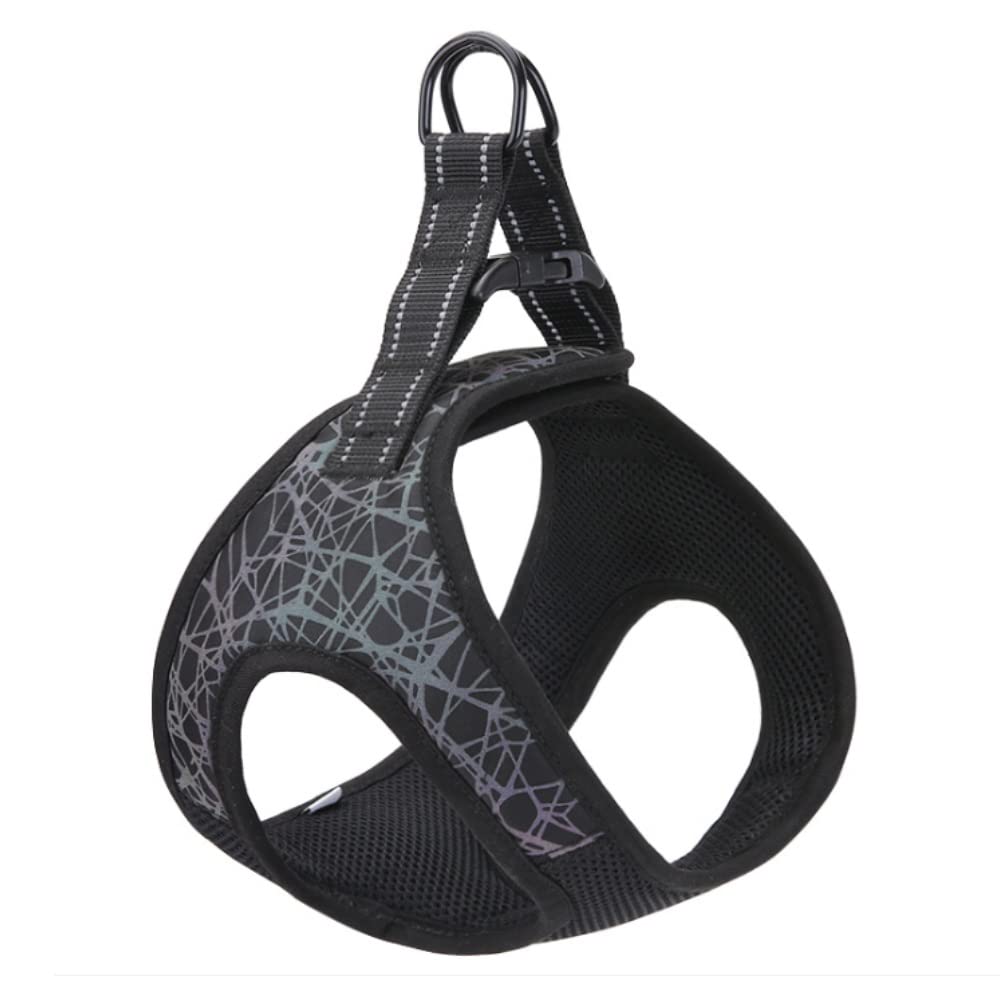 XJPWZER Reflective No-Pull Nylon Harness for Small Dogs