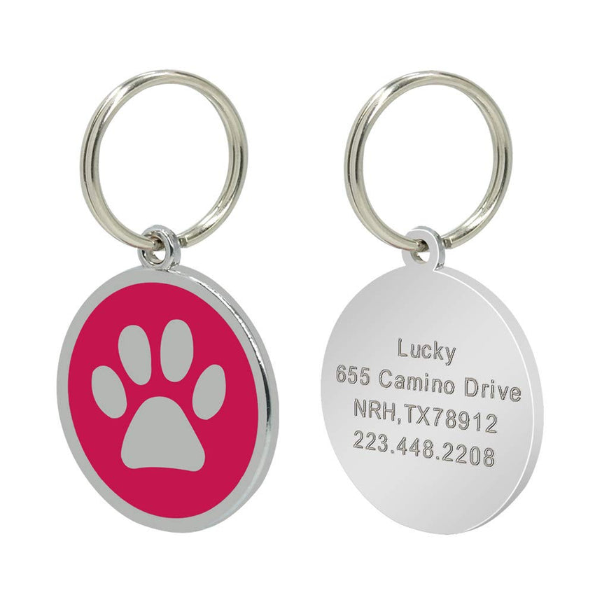 SOCHII 80-Pack Personalized Dog & Cat ID Tags, 8 Colors