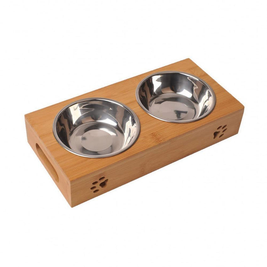 CVXSDFI Non-Slip Stainless Steel Pet Food & Water Bowl