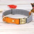 GQYMXQ Custom Nylon Large Dog Collar with Engraved Phone Number