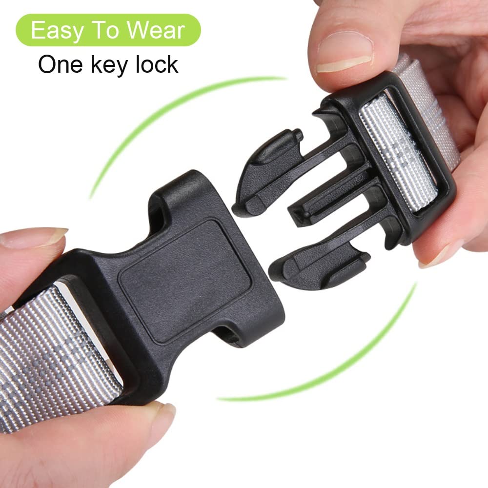 XJPWZER Reflective No-Pull Nylon Harness for Small Dogs