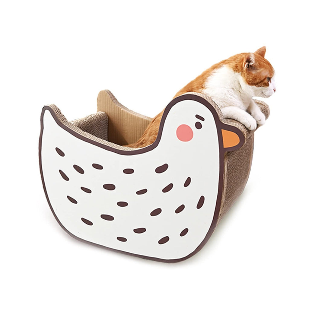 2-in-1 Recyclable Corrugated Cardboard Cat Scratcher Lounge
