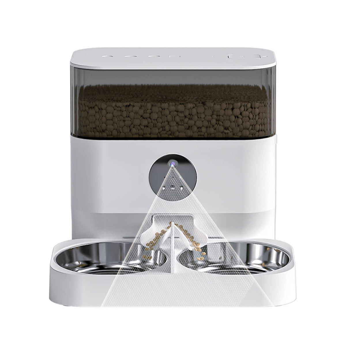 TBNLASS 5L Automatic Dual-Bowl Timed Feeder for Cats & Dogs