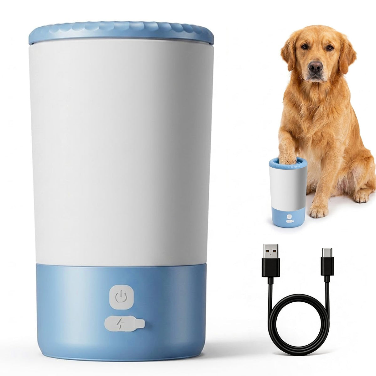 HEGRACE Rechargeable 360° Dog Paw Cleaner Cup