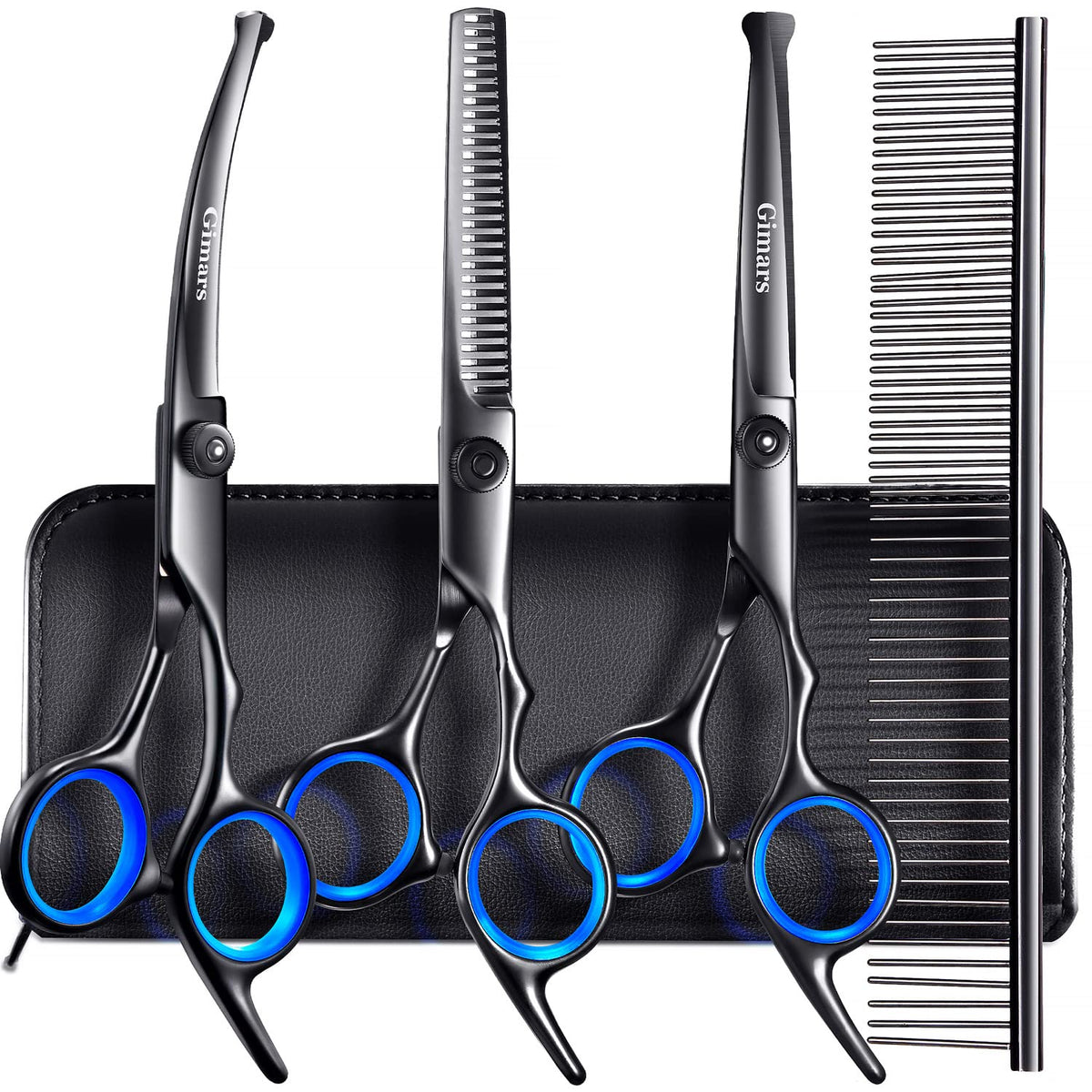 Gimars Professional 4CR Stainless Steel Pet Grooming Scissors