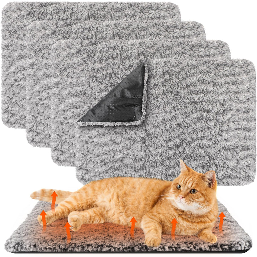 Drydiet 4-Pack Self-Warming Pet Mats for Cats